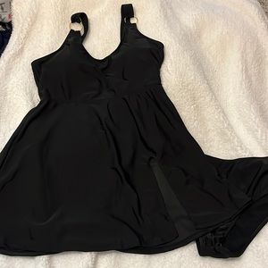 Black tankini swimsuit